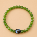 Amulette Dzi Serpent Agate / Jade  (Protection, chance, santé)