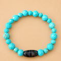 Amulette Dzi Dents de Tigre (Protection, victoire) Agate / Turquoise