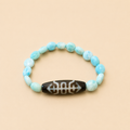 Amulette DZI Insecte (Bonheur)  Agate/Larimare