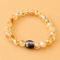 Amulette Dzi Serprnt (Transformation, confiance, prospérité) Agate / Citrine