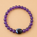 Amulette Dzi Serpent (Protection, Sérénité, Intuition) Agate / Améthyste